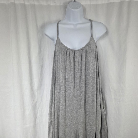 Z SUPPLY Jumpsuit Womens Small Gray Sleeveless Jersey Wide Leg Spaghetti Strap - Picture 2 of 14